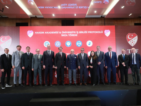 Türkiye Futbol Federasyonu ile M.Ü. Spor Bilimleri Fakültesi Arasında Hakem Akademisi Protokolü İmzalandı
