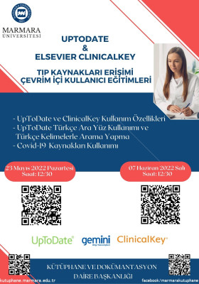 “UpToDate ve Elsevier ClinicalKey” Veri Tabanlarının Etkin Kullanımına Yönelik Eğitimler