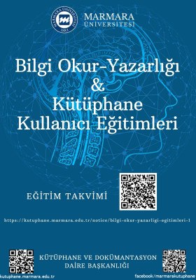 Bilgi Okur-Yazarlığı ve Kütüphane Kullanıcı Eğitimleri Duyurusu