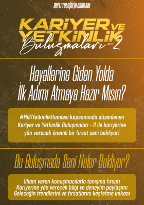 "Kariyer ve Yetkinlik Buluşmaları" Çevrim İçi Canlı Yayın Etkinliği