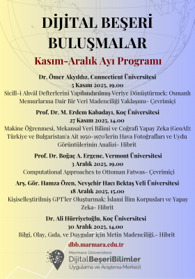 "Dijital Beşeri Buluşmalar" Etkinliği