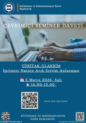 Springer Nature Açık Erişim Anlaşması Seminer Duyurusu