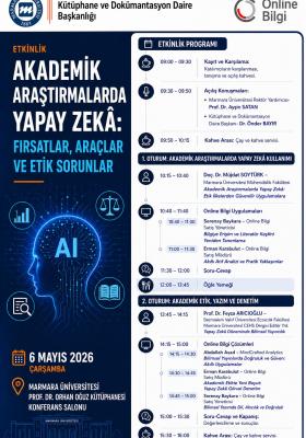 “Akademik Araştırmalarda Yapay Zekâ: Fırsatlar, Araçlar ve Etik Sorunlar” Konulu Etkinlik