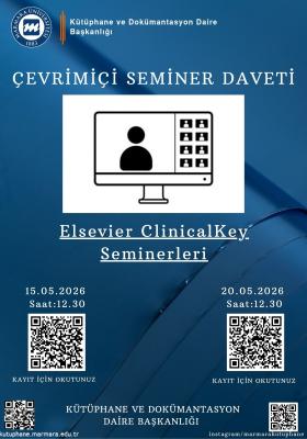 "ClinicalKey" Veri Tabanları Bağlamında Çevrim İçi Seminerler