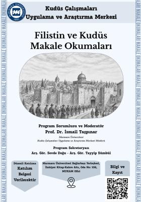 'Filistin ve Kudüs Makale Okumaları' Etkinliği