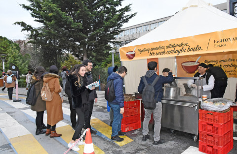 Üniversitemizde Final ve Bütünleme Sınav Haftası Boyunca Öğrencilerimize Çorba İkramı