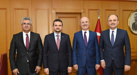 Ulusal Ajans Başkanı İlker Astarcı Rektörümüz Prof. Dr. Erol Özvar’ı Ziyaret Etti