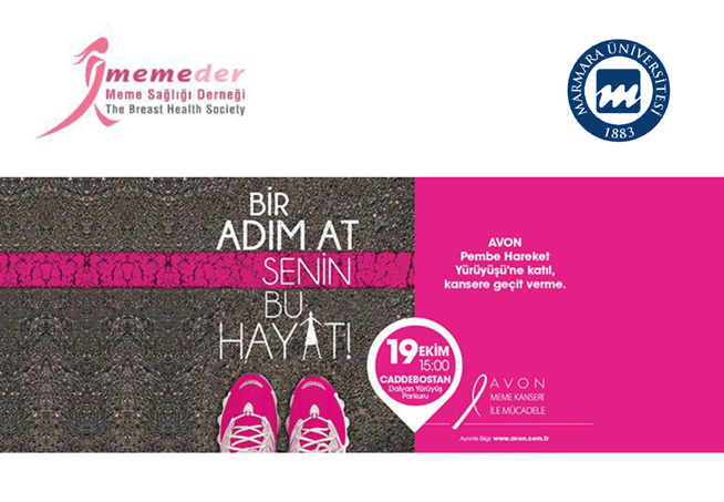 Marmara Üniversitesi ve Meme Sağlığı Derneği İşbirliği ile “Pembe Hareket Yürüyüşü” Bir Adım At Senin Bu Hayat! 
