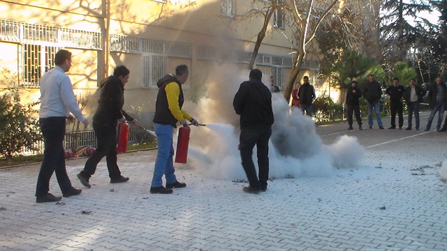 Fire Safety Training With Exercises  in Marmara University 