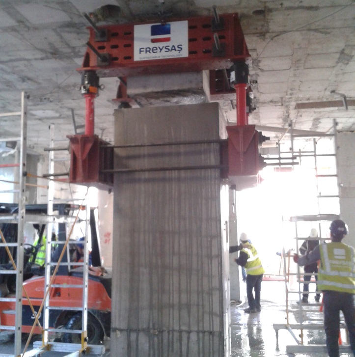 The Installation of Seismic Insulating System is in   Our University Hospital  