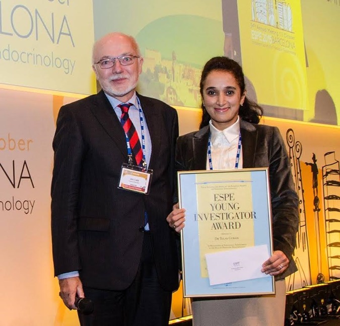 Assoc.Prof. Tülay Güran received the Young Investigator Award