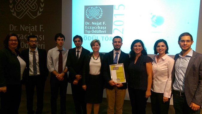 A student at the Faculty of Medicine was given the 2015 Dr. Nejat F.Eczacıbaşı Medical Awards