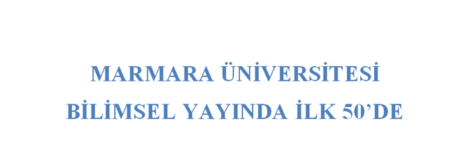 Marmara University Was Ranked 50th in the  Scientific Paper Performance 