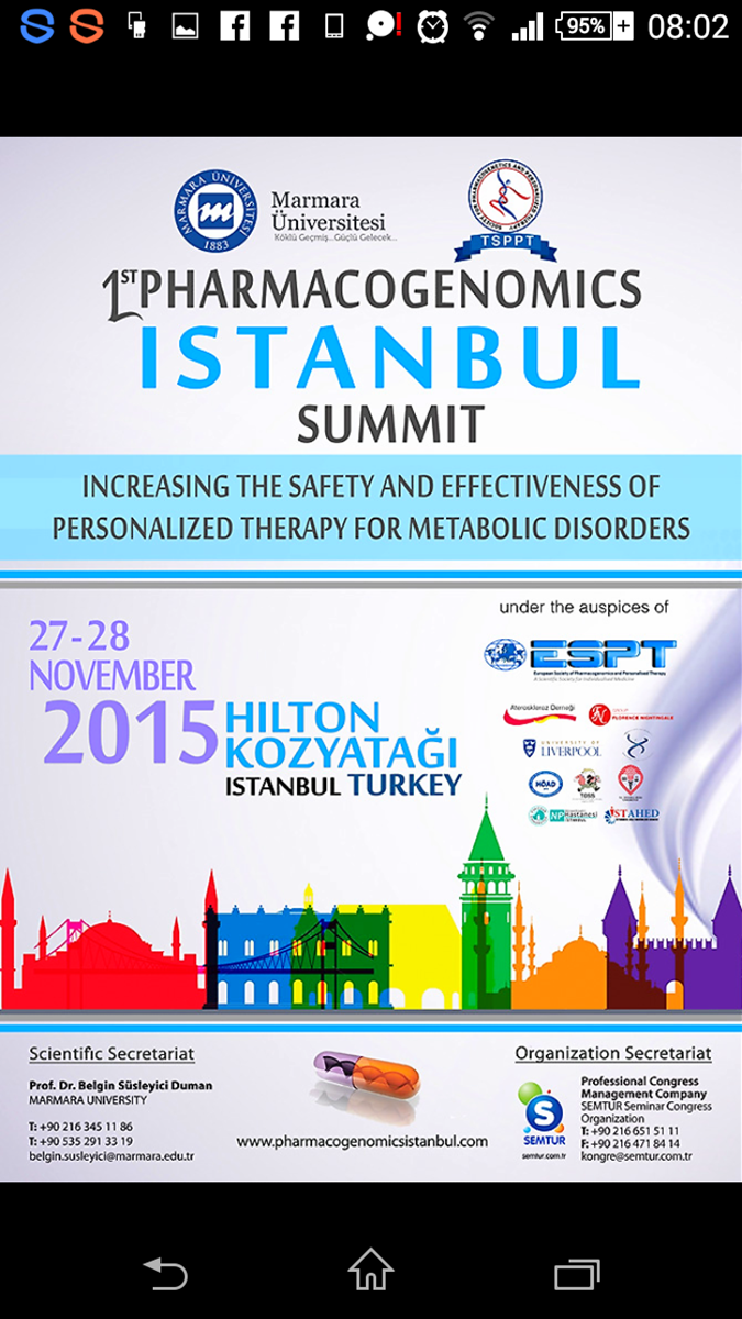 1. Pharmacogenomics İstanbul Başlıyor