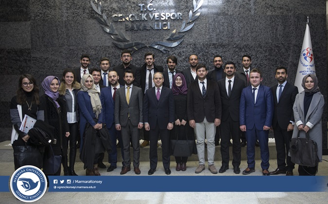  The Student Council of Marmara University visited the Ministry of Youth and Sports