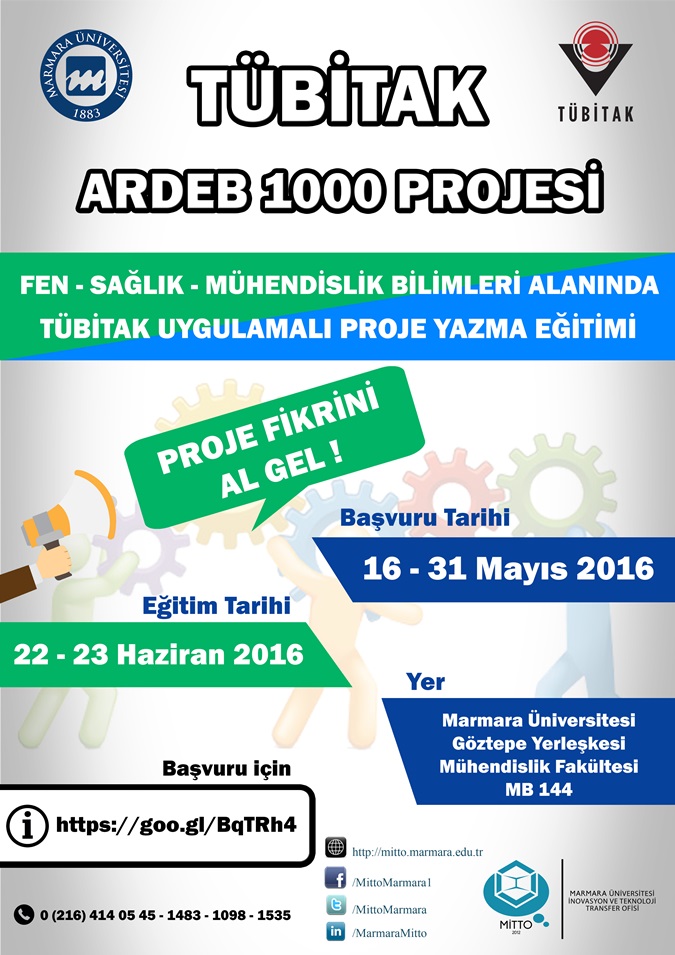    Practical Project Writing Training of TÜBİTAK ARDEB 1000 Project Was Completed