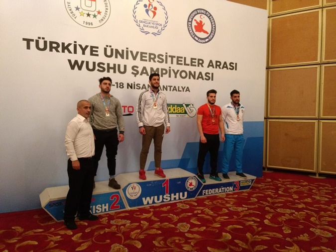 Spor Bilimleri Fakültesi Öğrencilerimiz Wushu Şampiyonasından 4 Madalyayla Döndü