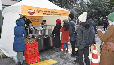 Üniversitemizde Final ve Bütünleme Sınav Dönemi Boyunca Öğrencilerimize Çorba İkramı