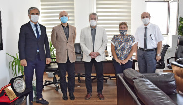 Prof. Dr. Messoud Efendiyev Rektörümüz Prof. Dr. Erol Özvar’ı Ziyaret Etti