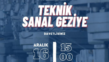 MÜTEKS, 16 Aralık’ta İlk Sanal Teknik Gezisini Gerçekleştirecek