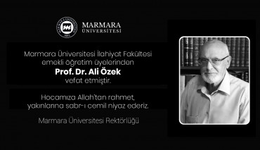 İlahiyat Fakültesi emekli öğretim üyelerinden Prof. Dr. Ali Özek vefat etmiştir.