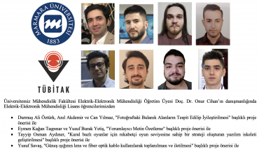 Mühendislik Fakültesi Elektrik-Elektronik Mühendisliği Lisans Öğrencilerimizin TÜBİTAK Proje Başarıları