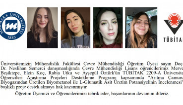 Another  Tubitak Success from Environmental Engineering Students