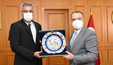 İl Sağlık Müdürü Kemal Memişoğlu Rektörümüzü Ziyaret Etti