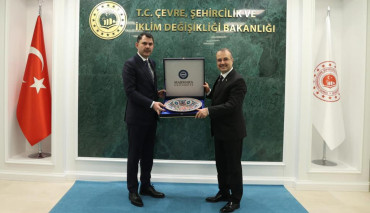 Rektörümüz Prof. Dr. Mustafa Kurt Çevre, Şehircilik ve İklim Değişikliği Bakanı Murat Kurum'u Ziyaret Etti