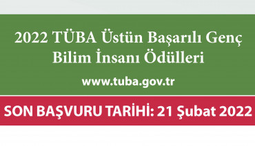 TÜBA Üstün Başarılı Genç Bilim İnsanı ve TÜBA Bilimsel Telif Eser Ödülleri Programlarına Başvurular Başladı