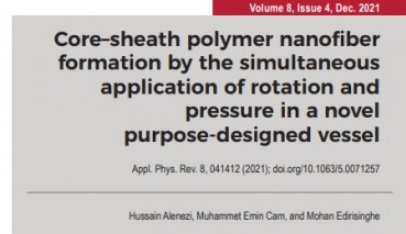 Lecturer of the Pharmacy of Faculty  Assoc. Prof. Muhammet Emin Çam's Article Took Place  On The Cover Of Applied Physics Review