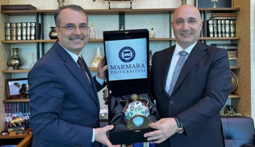 Rektörümüz Halk Bankası Genel Müdürü’nü Ziyaret Etti