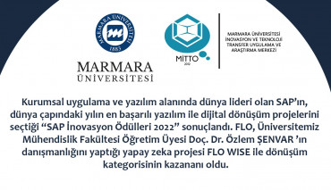 Mühendislik Fakültesi Öğretim Üyesi Doç. Dr. Özlem Şenvar’ın Başarısı