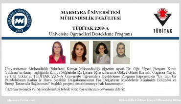 Mühendislik Fakültesi Öğrencilerimizin TÜBİTAK 2209-A Proje Başarıları