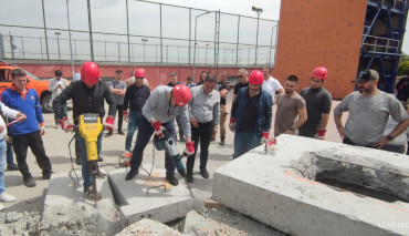 Marmara Üniversitesi Arama Kurtarma Timi Üyeleri Akreditasyona Hazırlanıyor