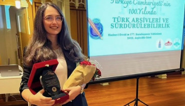 Öğr. Gör. Dr. Emine Cengiz Mater'e Türk Arşivciler Derneği’nden 