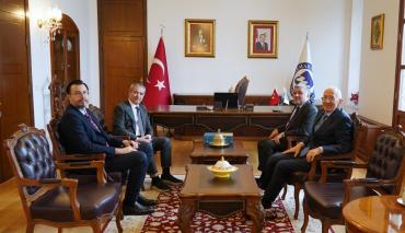 İstanbul Gelişim Üniversitesi Rektörü Prof. Dr. Bahri Şahin'den Rektörümüze Ziyaret