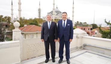 Bezmiâlem Vakıf Üniversitesi Rektörü Prof. Dr. Adem Akçakaya'dan Rektörümüze Ziyaret