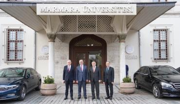 Türkiye Yazma Eserler Kurumu Başkanı Dr. Coşkun Yılmaz’dan Rektörümüze Ziyaret