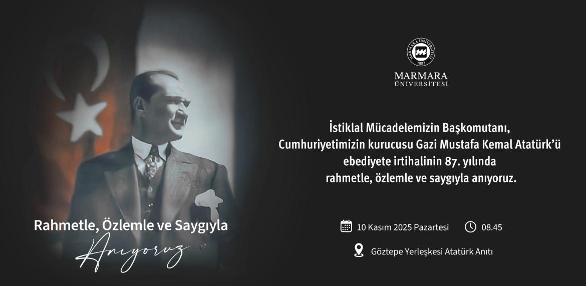 10 Kasım 2025 Atatürk'ü Anma