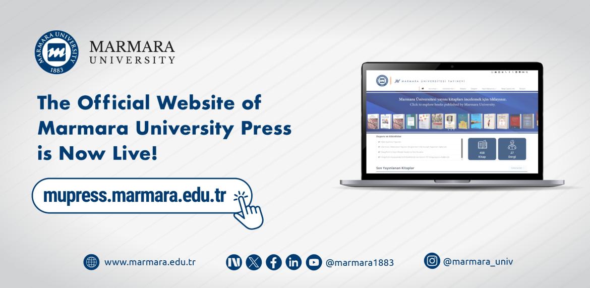 The Official Website of Marmara University Press is Now Live